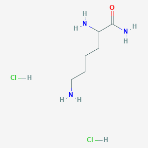 molecular formula C6H17Cl2N3O B555275 (S)-2,6-Diaminohexanamide dihydrochloride CAS No. 51127-08-3