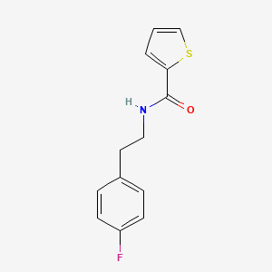 molecular formula C13H12FNOS B5552754 N-[2-(4-fluorophenyl)ethyl]thiophene-2-carboxamide 