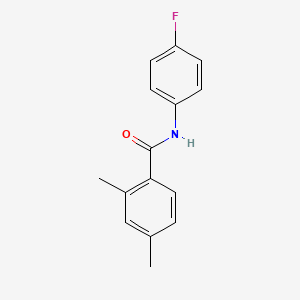 molecular formula C15H14FNO B5552816 N-(4-fluorophenyl)-2,4-dimethylbenzamide 