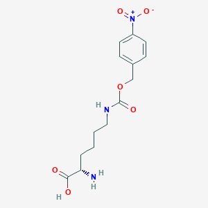 molecular formula C14H19N3O6 B555291 H-Lys(4-nitro-Z)-OH CAS No. 3557-90-2