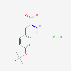 molecular formula C14H22ClNO3 B555297 Methyl O-tert-butyl-L-tyrosinate hydrochloride CAS No. 51482-39-4