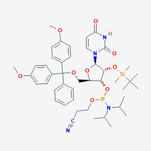 molecular formula C45H61N4O9PSi B055530 rU Phosphoramidite CAS No. 118362-03-1