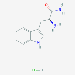 molecular formula C11H14ClN3O B555304 (S)-2-Amino-3-(1H-indol-3-yl)propanamide hydrochloride CAS No. 5022-65-1