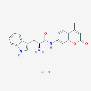 molecular formula C21H20ClN3O3 B555305 L-Tryptophan 7-amido-4-methylcoumarin hydrochloride CAS No. 201860-49-3