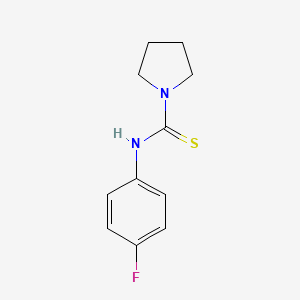 molecular formula C11H13FN2S B5553151 N-(4-fluorophenyl)pyrrolidine-1-carbothioamide 