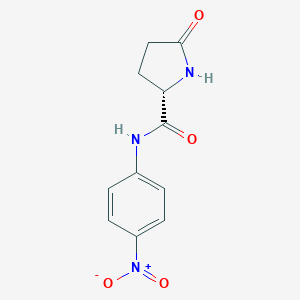 molecular formula C11H11N3O4 B555318 (2S)-N-(4-nitrophenyl)-5-oxopyrrolidine-2-carboxamide CAS No. 66642-35-1
