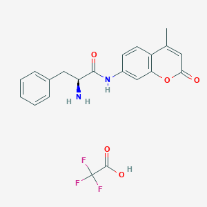 molecular formula C21H19F3N2O5 B555326 L-Phenylalanine 7-amido-4-methylcoumarin trifluoroacetate salt CAS No. 108321-84-2