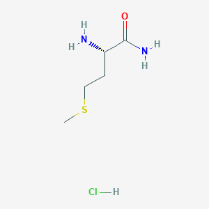 molecular formula C5H13ClN2OS B555339 L-Methioninamide hydrochloride CAS No. 16120-92-6