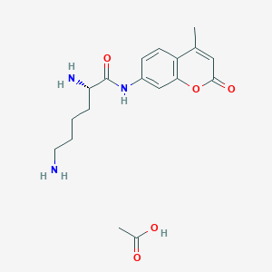 molecular formula C18H25N3O5 B555347 L-Lysine 7-amido-4-methylcoumarin acetate salt CAS No. 201853-23-8