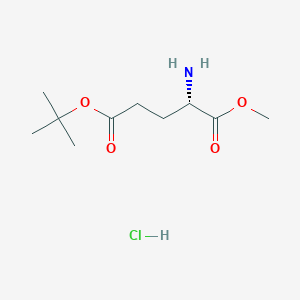 molecular formula C10H19NO4*HCl B555359 5-tert-Butyl 1-methyl L-glutamate hydrochloride CAS No. 6234-01-1