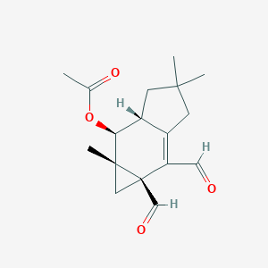 molecular formula C17H22O4 B055536 Acetylisomerulidial CAS No. 121843-90-1
