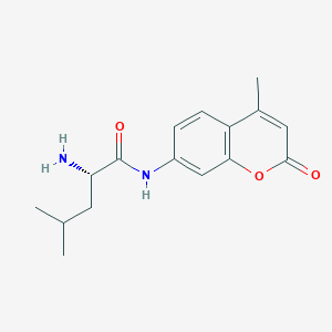 molecular formula C16H20N2O3 B555374 (S)-2-Amino-4-methyl-N-(4-methyl-2-oxo-2H-1-benzopyran-7-yl)valeramide CAS No. 66447-31-2