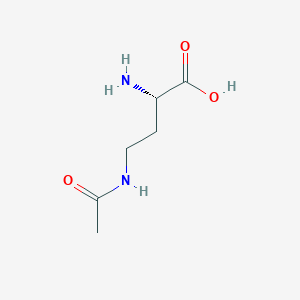 molecular formula C6H12N2O3 B555378 (2S)-4-(acetylamino)-2-aminobutanoic acid CAS No. 1190-46-1