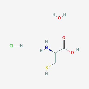 molecular formula C3H10ClNO3S B555379 L-Cysteine hydrochloride monohydrate CAS No. 7048-04-6