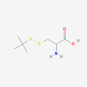molecular formula C7H15NO2S2 B555384 S-(叔丁基硫)-L-半胱氨酸 CAS No. 30044-51-0