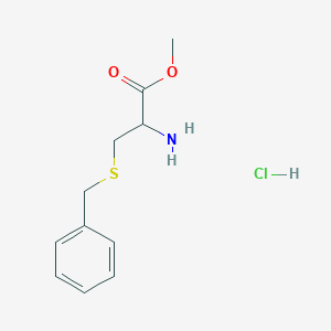 molecular formula C11H16ClNO2S B555385 (R)-Methyl 2-amino-3-(benzylthio)propanoate hydrochloride CAS No. 16741-80-3