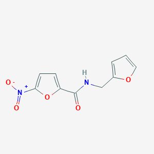molecular formula C10H8N2O5 B5553905 N-(furan-2-ylmethyl)-5-nitrofuran-2-carboxamide CAS No. 4506-06-3