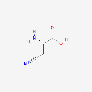 molecular formula C4H6N2O2 B555391 beta-Cyano-L-alanine CAS No. 6232-19-5