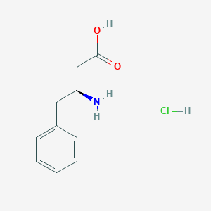 molecular formula C10H14ClNO2 B555401 (S)-3-Amino-4-phenylbutyric acid hydrochloride CAS No. 138165-77-2
