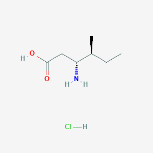 molecular formula C7H16ClNO2 B555405 (3R,4S)-3-Amino-4-methylhexanoic acid hydrochloride CAS No. 219310-10-8