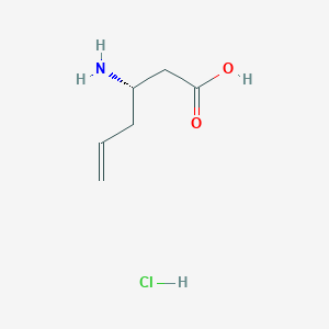molecular formula C6H12ClNO2 B555408 (S)-3-氨基己-5-烯酸盐酸盐 CAS No. 270263-02-0