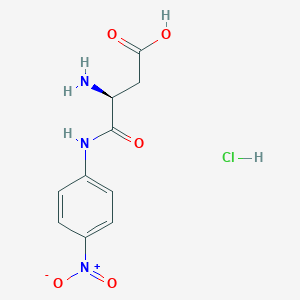 molecular formula C10H11N3O5*HCl B555410 (S)-3-Amino-4-((4-nitrophenyl)amino)-4-oxobutanoic acid hydrochloride CAS No. 154564-03-1