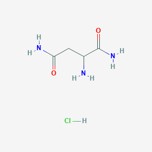 molecular formula C5H11ClN2O3 B555417 (S)-2-Aminosuccinamide hydrochloride CAS No. 57471-69-9