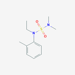 molecular formula C11H18N2O2S B5554191 [ETHYL(2-METHYLPHENYL)SULFAMOYL]DIMETHYLAMINE 