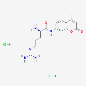molecular formula C16H23Cl2N5O3 B555421 L-Arginine 7-amido-4-methylcoumarin dihydrochloride CAS No. 113712-08-6