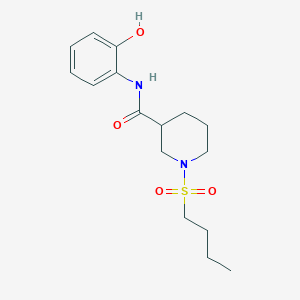 molecular formula C16H24N2O4S B5554287 1-butylsulfonyl-N-(2-hydroxyphenyl)piperidine-3-carboxamide 