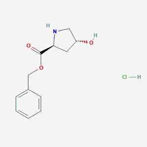 molecular formula C12H15NO3 · HCl B555434 (2S,4R)-Benzyl 4-hydroxypyrrolidine-2-carboxylate hydrochloride CAS No. 62147-27-7