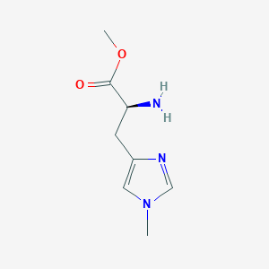 molecular formula C4H10ClN3O2 B555450 N'-Methyl-L-histidine methyl ester CAS No. 57519-09-2