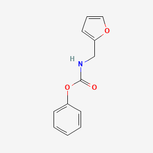 molecular formula C12H11NO3 B5554662 phenyl (furan-2-ylmethyl)carbamate 