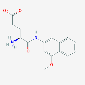 molecular formula C16H18N2O4 B555471 (S)-4-Amino-5-((4-methoxynaphthalen-2-yl)amino)-5-oxopentanoic acid CAS No. 74938-90-2