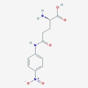 molecular formula C11H13N3O5 B555472 (S)-2-Amino-5-((4-nitrophenyl)amino)-5-oxopentanoic acid CAS No. 7300-59-6