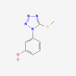 molecular formula C8H8N4OS B5554746 m-(5-(Methylthio)-1H-tetrazol-1-yl)phenol CAS No. 94201-88-4
