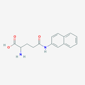 molecular formula C15H16N2O3 B555476 (S)-2-Amino-5-(naphthalen-2-ylamino)-5-oxopentanoic acid CAS No. 14525-44-1