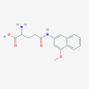 molecular formula C16H18N2O4 B555479 2-Amino-5-[(4-methoxynaphthalen-2-yl)amino]-5-oxopentanoic acid CAS No. 24723-50-0