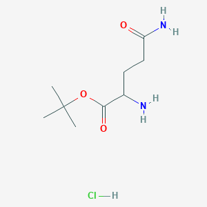 molecular formula C9H19ClN2O3 B555481 H-Gln-OtBu.HCl CAS No. 39741-62-3