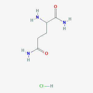 molecular formula C5H12ClN3O2 B555482 (S)-2-Aminopentanediamide hydrochloride CAS No. 21752-29-4