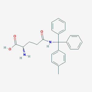 molecular formula C25H26N2O3 B555485 (2S)-2-amino-5-[[(4-methylphenyl)-diphenylmethyl]amino]-5-oxopentanoic acid CAS No. 144317-21-5