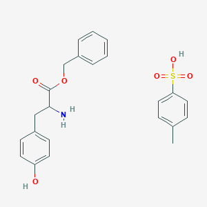 B555498 (R)-Benzyl 2-amino-3-(4-hydroxyphenyl)propanoate 4-methylbenzenesulfonate CAS No. 97984-63-9