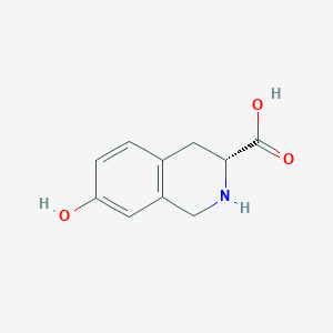 molecular formula C10H11NO3 B555507 (R)-7-Hydroxy-1,2,3,4-tetrahydroisoquinoline-3-carboxylic acid CAS No. 152286-30-1