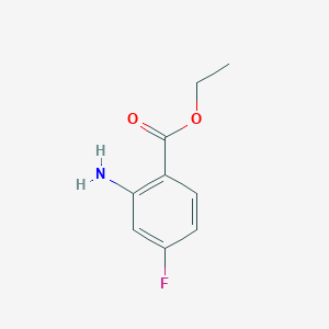 molecular formula C9H10FNO2 B055552 Ethyl 2-Amino-4-fluorobenzoate CAS No. 117324-05-7
