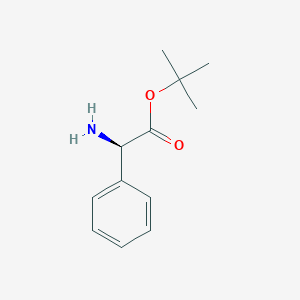 molecular formula C12H17NO2 B555529 (R)-tert-Butyl 2-amino-2-phenylacetate CAS No. 65715-93-7