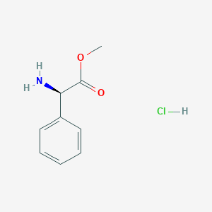 molecular formula C9H12ClNO2 B555530 Methyl (R)-aminophenylacetate hydrochloride CAS No. 19883-41-1