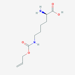 molecular formula C10H18N2O4 B555552 (R)-6-(((Allyloxy)carbonyl)amino)-2-aminohexanoic acid CAS No. 274260-42-3