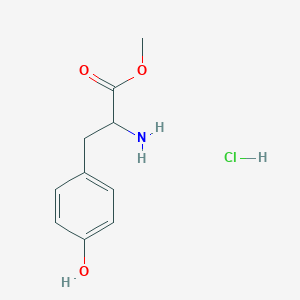 molecular formula C10H14ClNO3 B555554 盐酸甲基-2-氨基-3-(4-羟基苯基)丙酸酯 CAS No. 68697-61-0