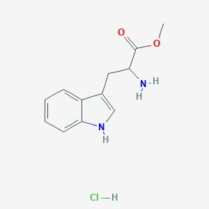 molecular formula C12H14N2O2 · HCl B555556 DL-TRYPTOPHAN METHYL ESTER HYDROCHLORIDE CAS No. 5619-09-0