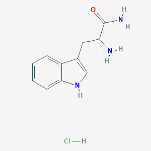 molecular formula C11H14ClN3O B555558 2-amino-3-(1H-indol-3-yl)propanamide hydrochloride CAS No. 67607-61-8